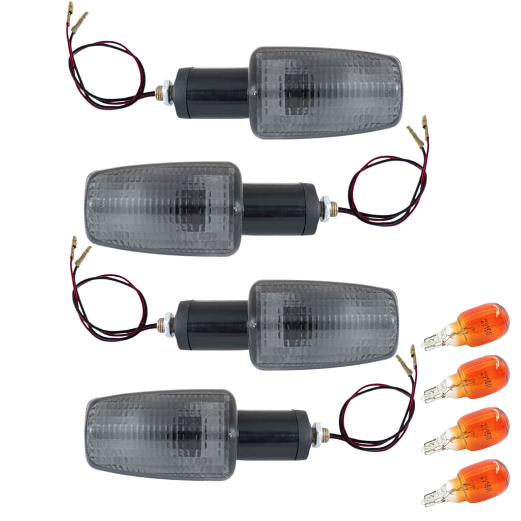 kit 4 Pisca seta de Moto Universal Titan CG Fan 125/150 2000 a 2013 Fumê Claro