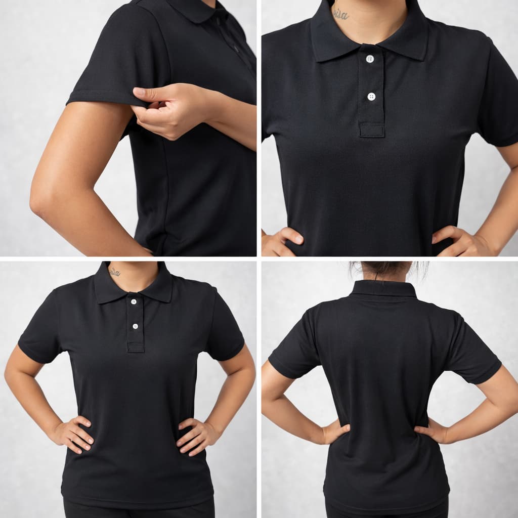 Golo Polo Feminina Para uniformes e Empresas Para Personalizar