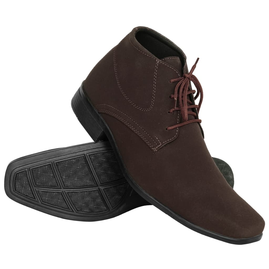Bota Social Masculina SLZ Cano Alto Social Elegante Couro Ecológico Solado Borracha Original Franca
