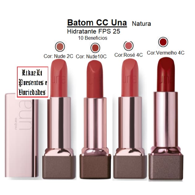 Batom CC Una Hidratante FPS 25 Natura= 10 Beneficios