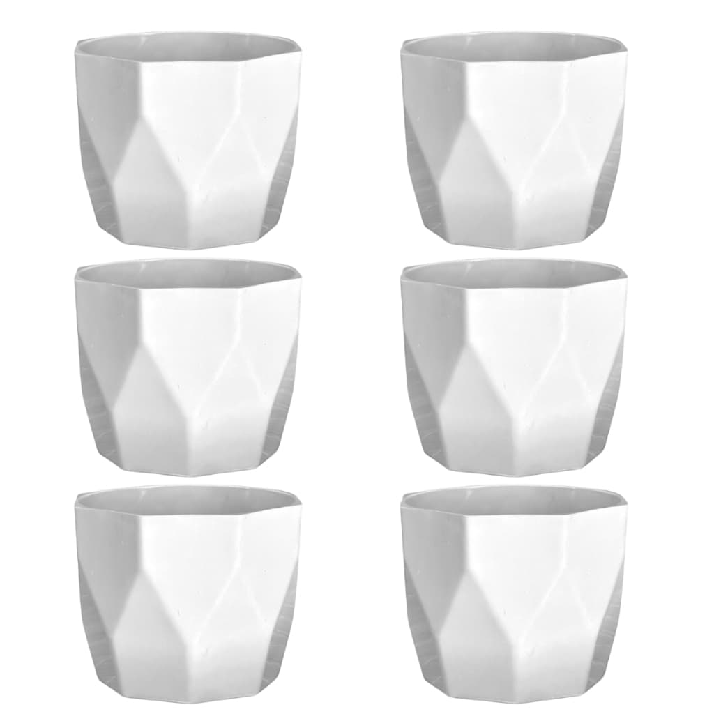 Kit 6 Vasos cachepô médio N3 decorativo para plantas e flores ideal para centro de mesa casa sala