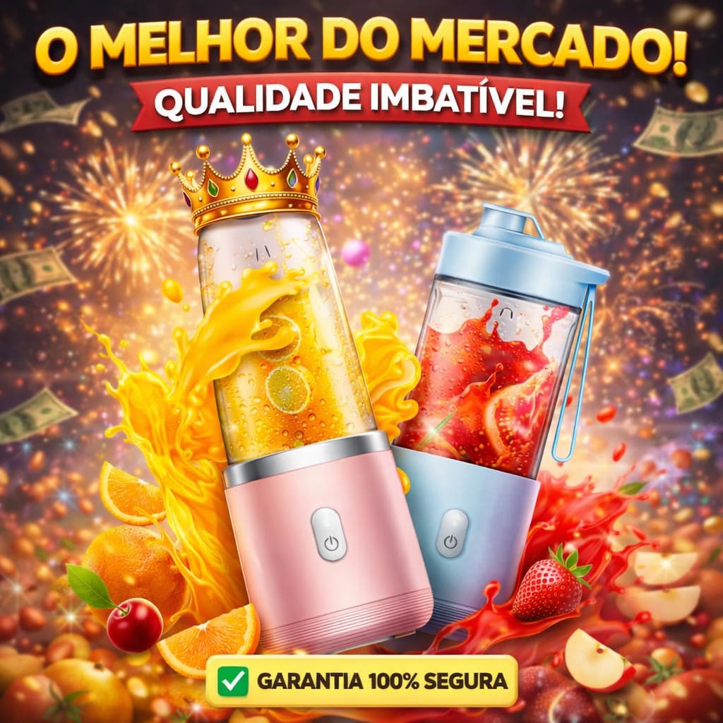 Mini Liquidificador Portátil Mini USB Recarregável Copo Mixer Shake Suco Vitamina Fitness