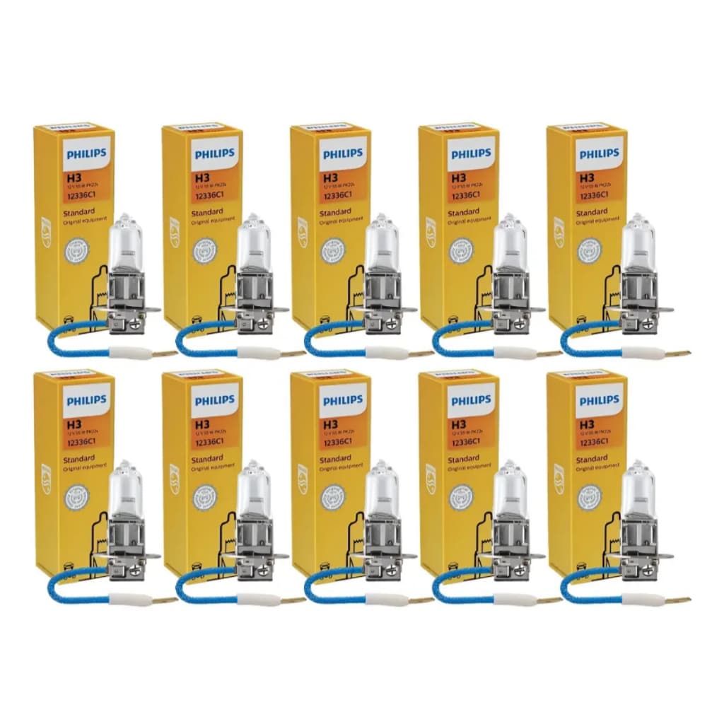 Lâmpadas H3 12v 55w Halogena Philips Standard H3