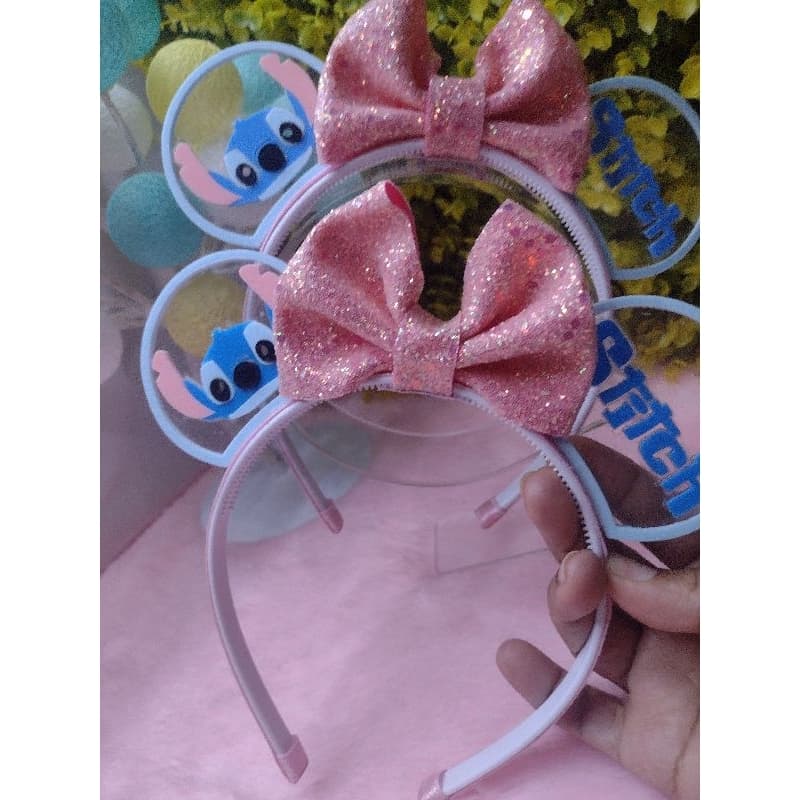 Arco tiara orelhinhas Stitch
