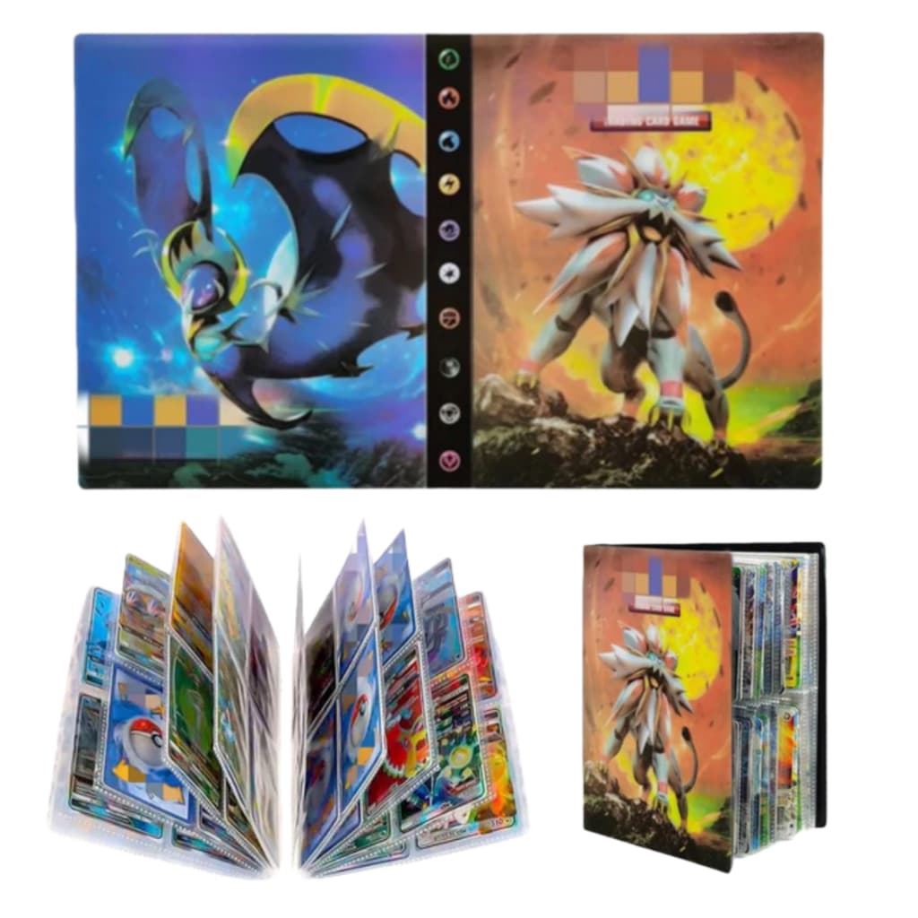 Álbum Pokémon TCG 240 Slots Colecionável Brinquedo Educativo com Capas Variadas