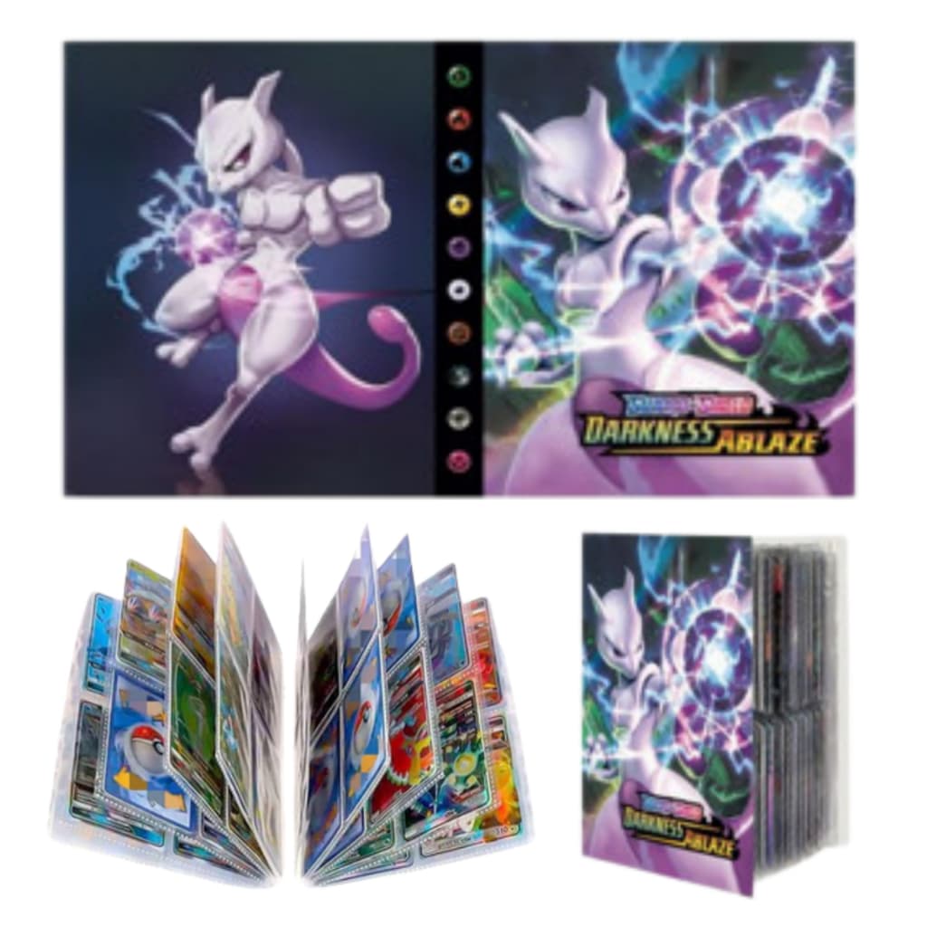 Álbum Pokémon para Cartas 240 Slots TCG Colecionável Ideal para Crianças e Colecionadores