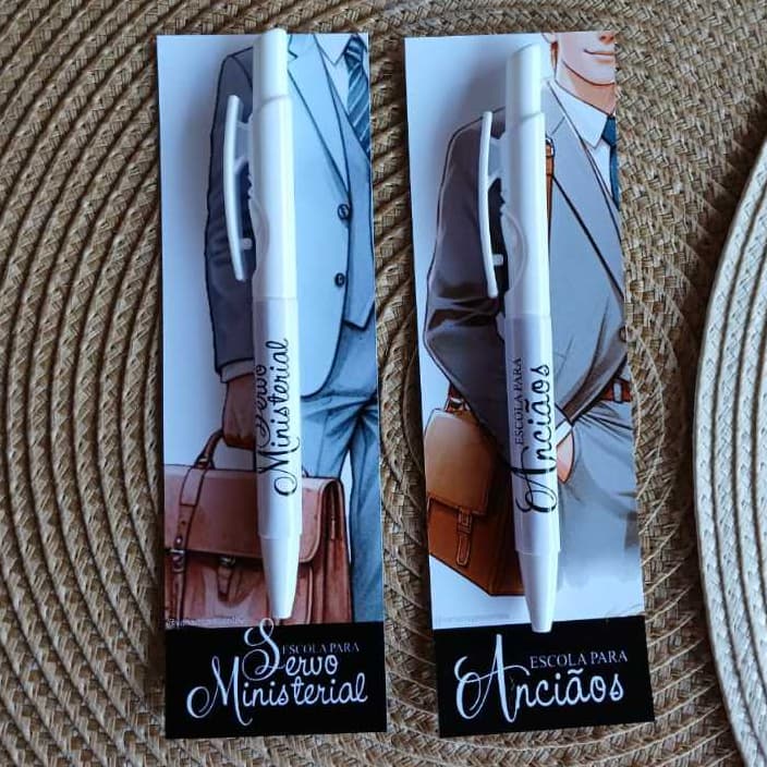 Caneta Click Personalizada Escola para Anciãos e Servos Ministeriais | Lembrancinha