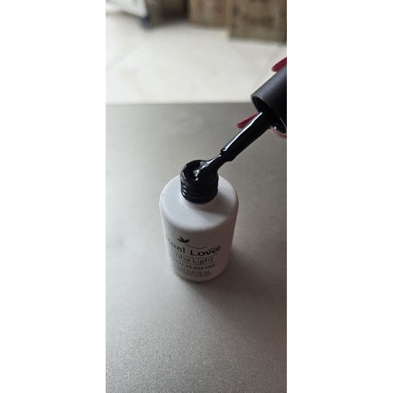 kit com 2 Esmalte em gel Preto 12ml linha light Real love