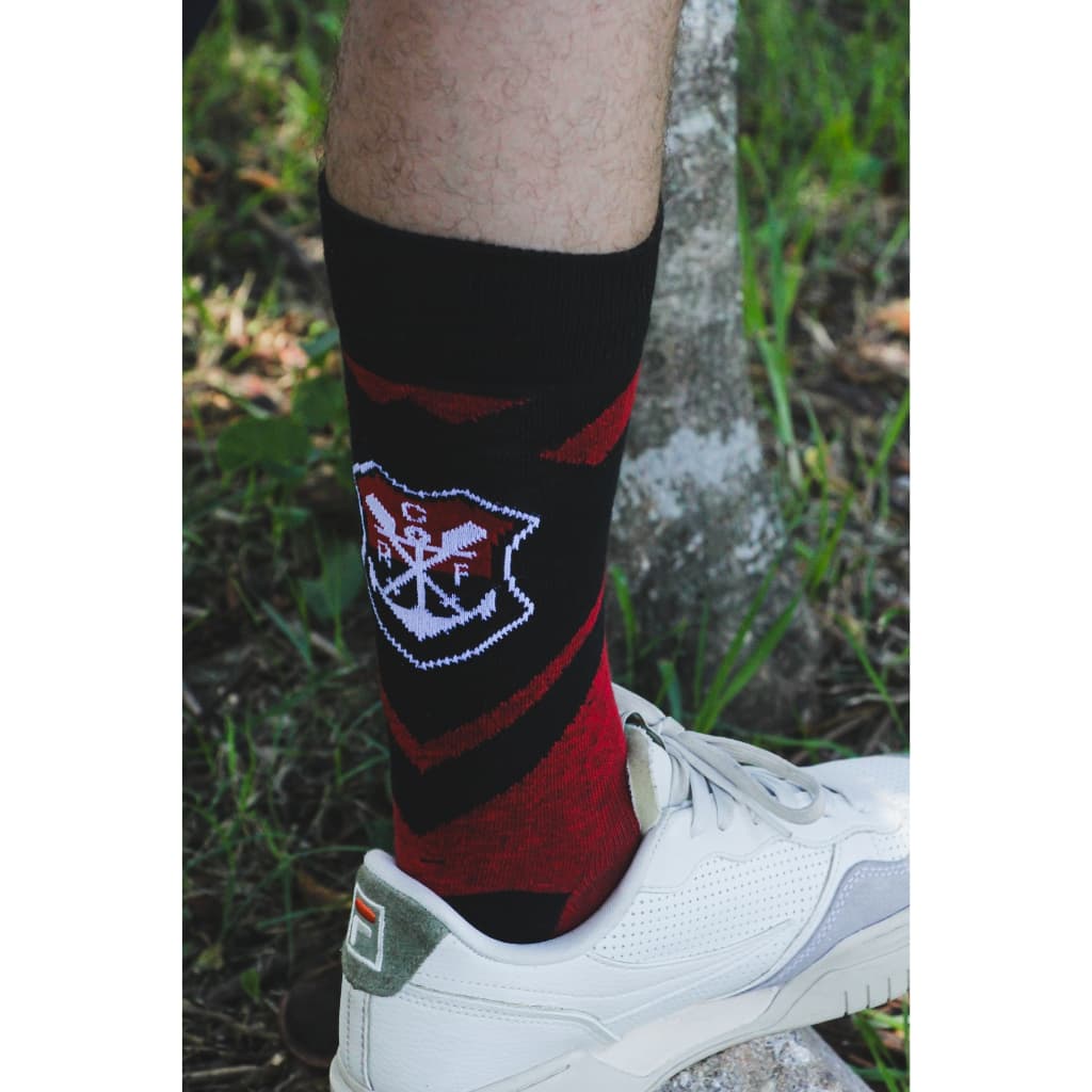 Meia Flamengo Mengão  - Original Licenciada - Esportivo Adulto Infantil  Futebol  Presente  Torcedor