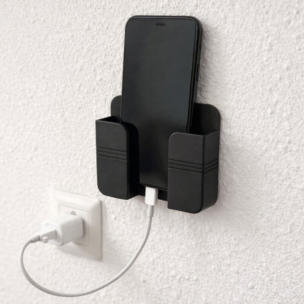 Suporte de Parede para Celular com Fita Dupla Face – Prático e Moderno