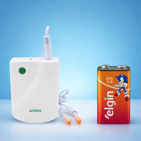 Aparelho Bionase + Bateria Elgin Tratamento Rinite Sinusite Alergia Novo