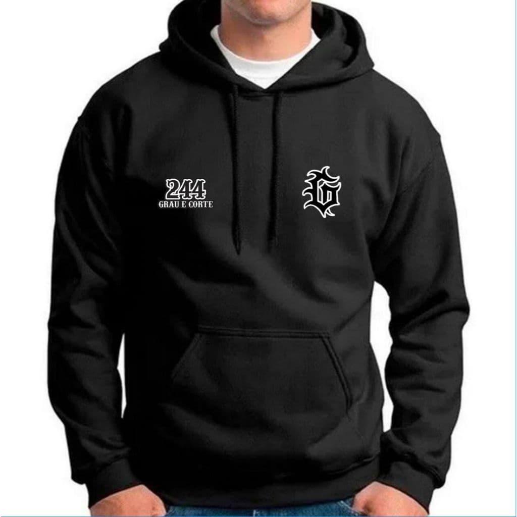 Moletom Com Touca Estilo Canguru Grau Weling 244 Promoção Inverno ENVIO IMEDIATO