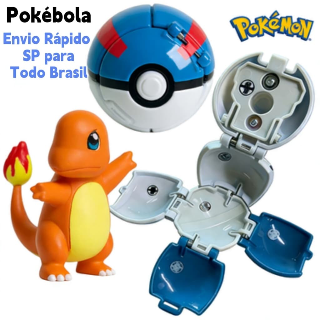 Pokémon Pokébola 7cm com Boneco-Brinquedo Interativo PVC Durável Perfeito para Presentes e Coleção