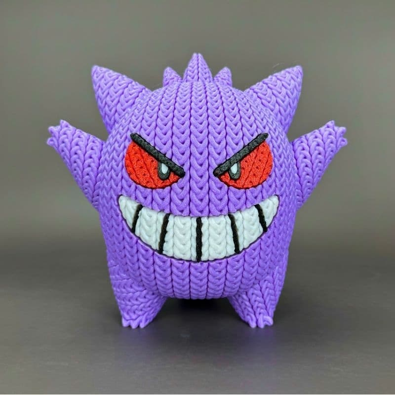 Boneco Gengar Decorativo Pokémon Roxo Colecionável, Decoração Geek e Presente Criativo