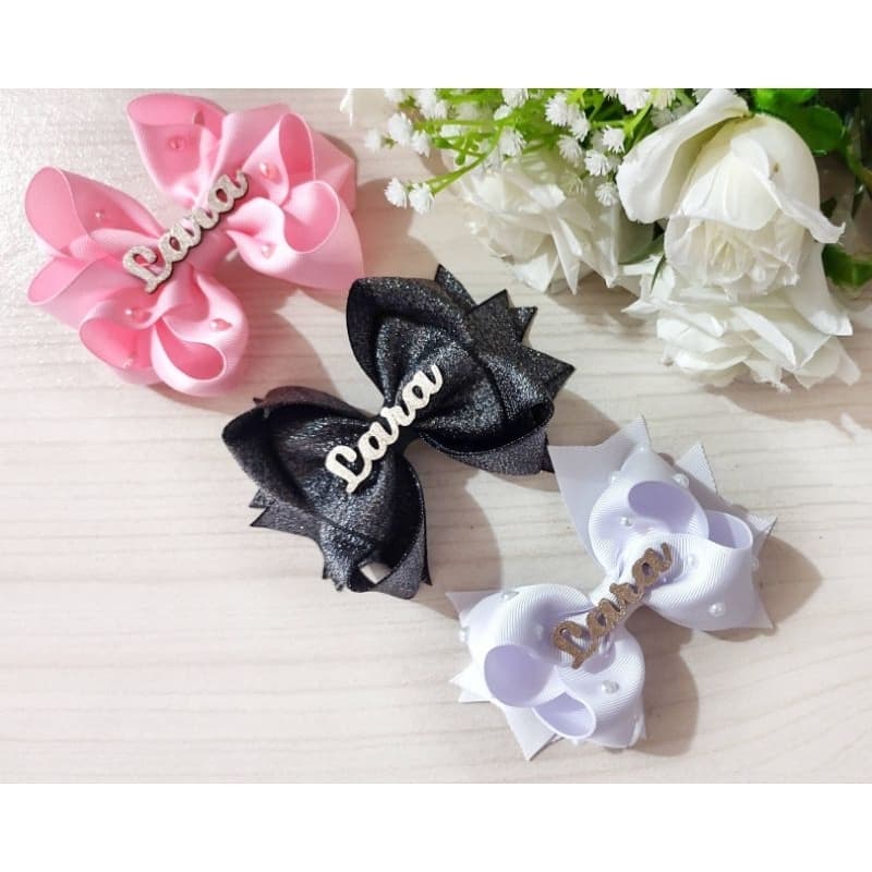 Kit de laço personalizado Laço com nome Laço infantil Laços Laço de cabelo infantil Laço de cabelo Laço com nome Laços G