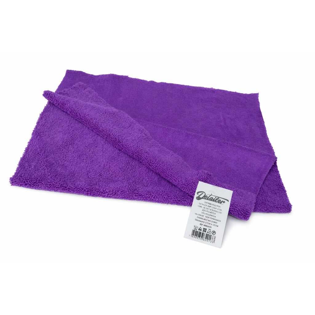 Toalha Microfibra Automotivo 60x40 Roxo 300gsm - Detailer