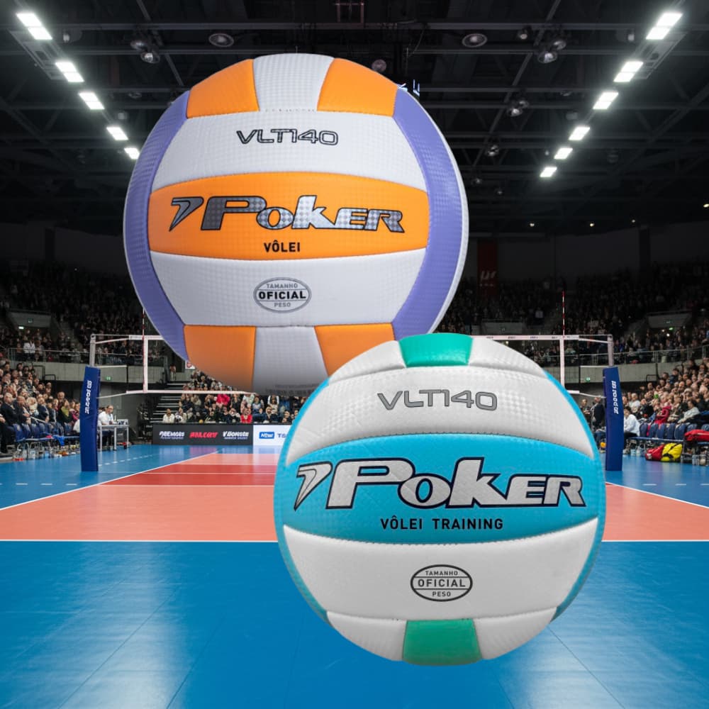 Bola De Vôlei Poker Training Voleibol Quadra PVC Soft VLT140