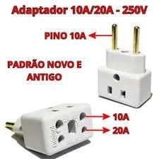 Adaptador Tomada Benjamin Bob Esponja Aceita Plug Padrão Novo e Antigo 10A e 20A