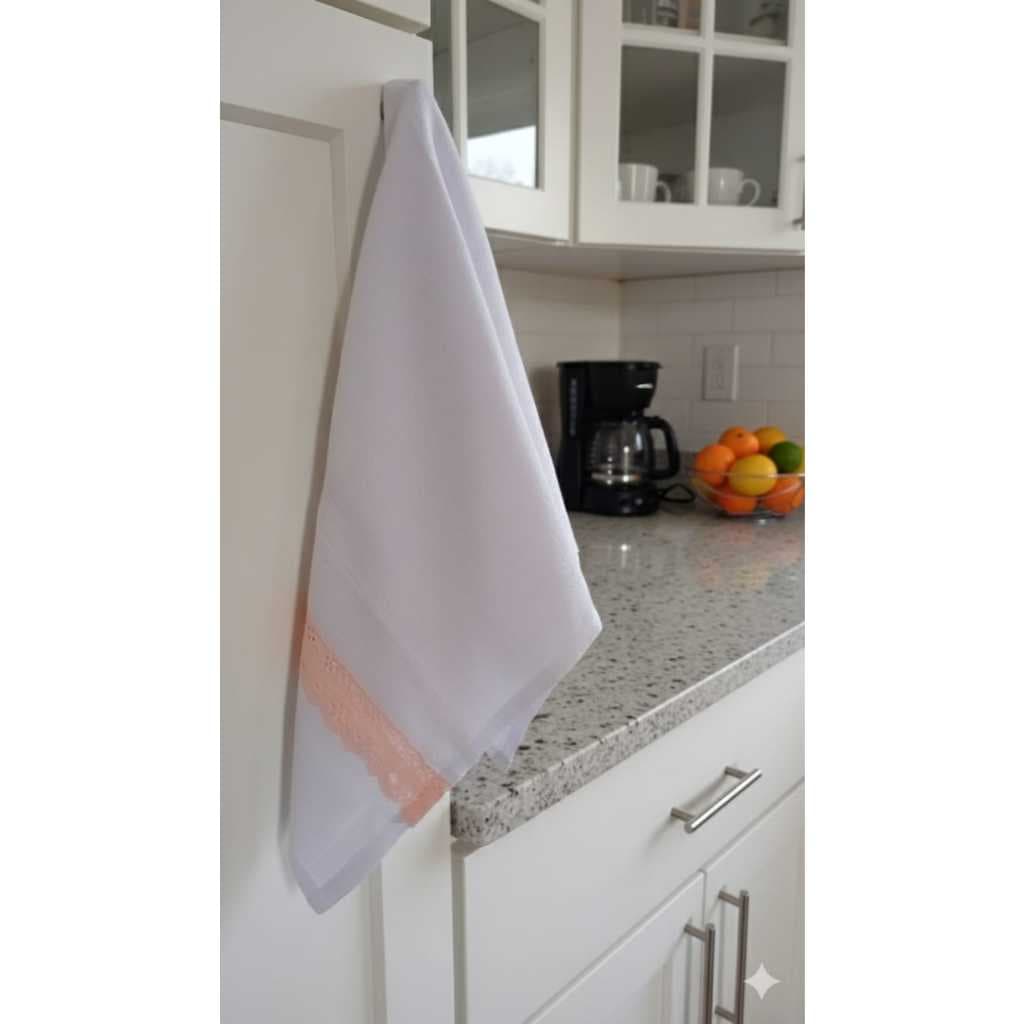 Kit 10 Panos De Prato Grande Branco 100% Algodão Grosso medidas 66cm x 41cm
