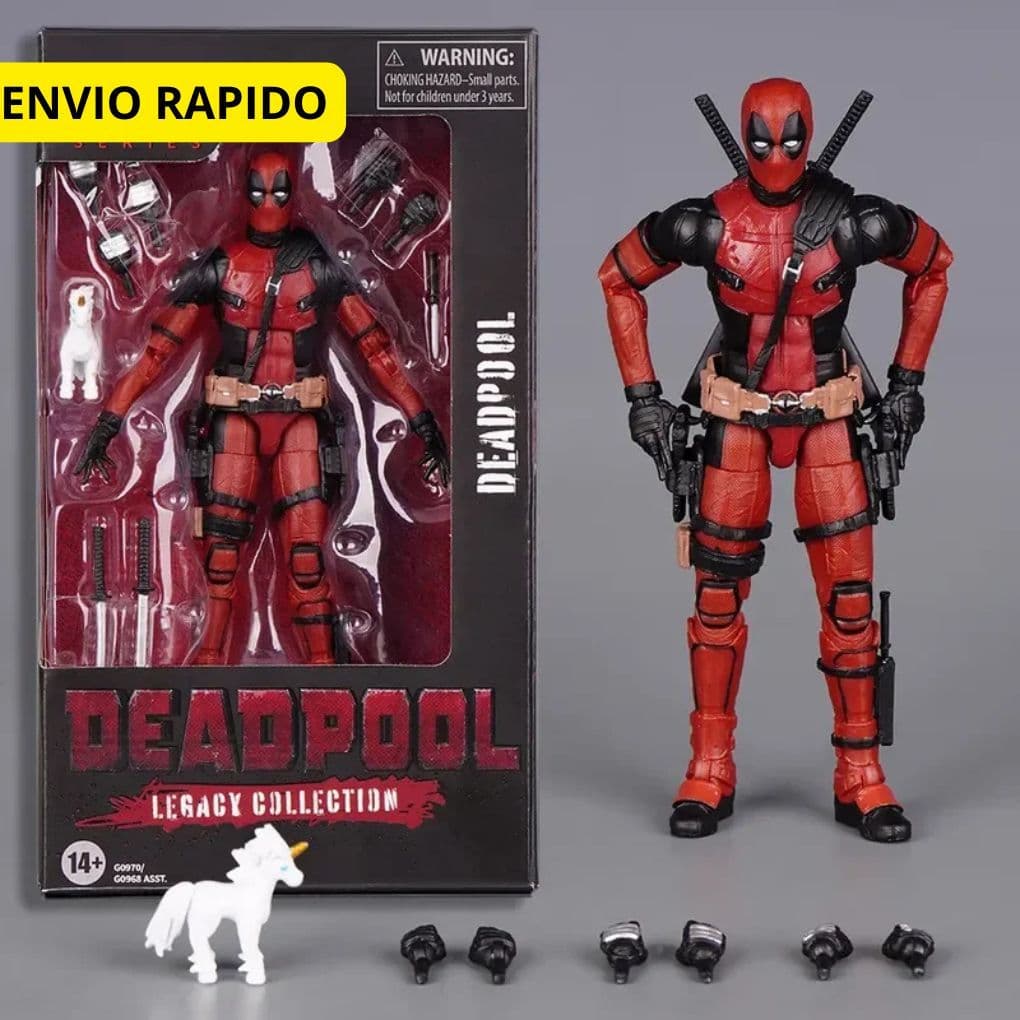 Deadpool 17cm Figura Colecionável Premium totalmente articulado • Modelo Para presente Detalhes