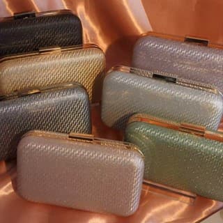 Bolsa de Festa com Glitter – Carteira Tiracolo Feminina Ideal para Casamento e Banquete168-196