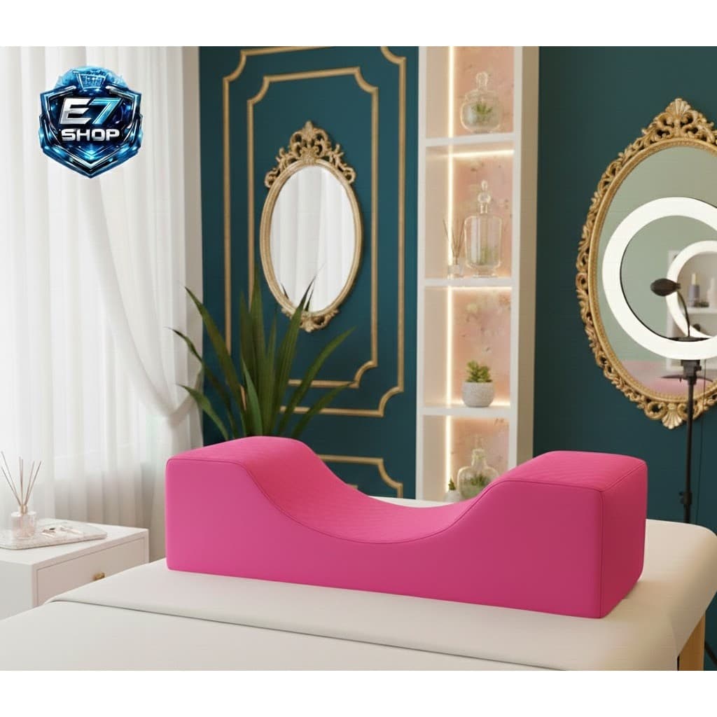 Almofada Lash Pillow Preta Travesseiro para Pescoço e Extensão de Cílios PINK