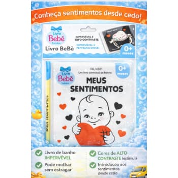 Livro de Banho – Meus Sentimentos | Alto Contraste | Livro Bebê Todolivro | 0+ Meses