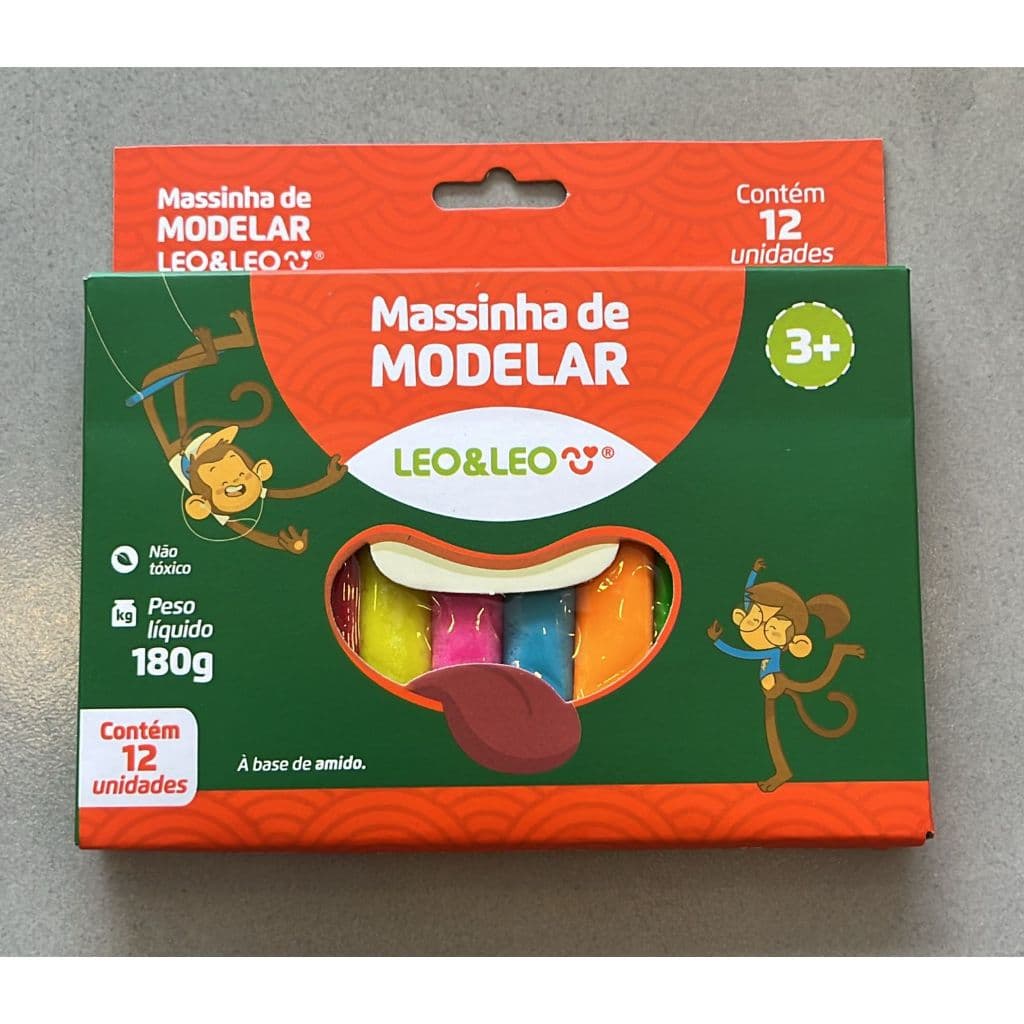 Massinha de Modelar Leo&Leo com Cores Vibrantes para Crianças