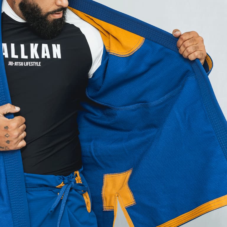 Kimono Edição Premium Jiu-Jitsu Adulto Azul + Faixa de brinde