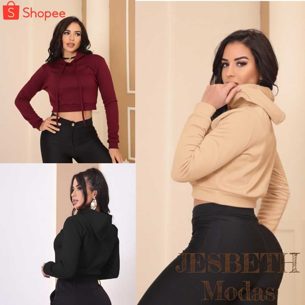 Cropped Moletom Feminino Com Capuz Estilo E Conforto Estilo Para O Dia A Dia!