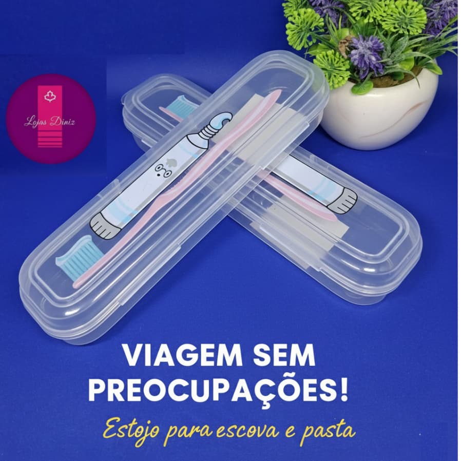 Estojo Organizador Escova de Dente - Pasta - Fio Dental