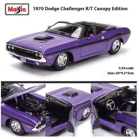 Miniatura DODGE CHARGER R/T 1970 - CONVERTIBLE  - Escala 1:24 - MAISTO