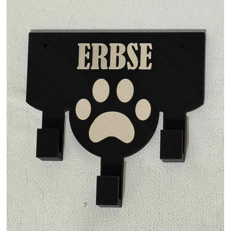 Organizador de Coleiras e Guias de Cachorro - Suporte de Parede Personalizado