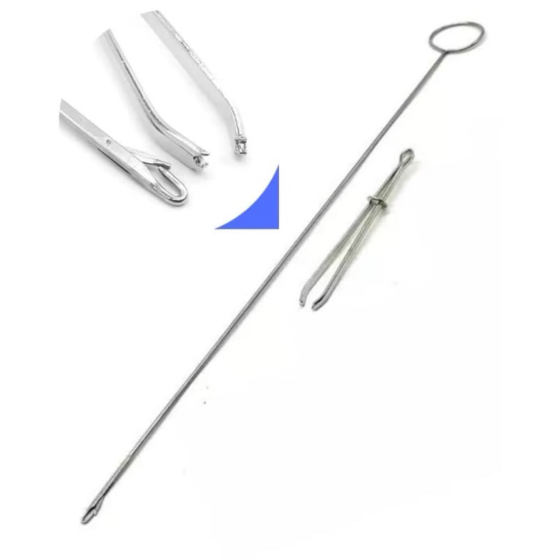 Kit Passador de Elástico/Cordão + Vira Fita Alça Roletê