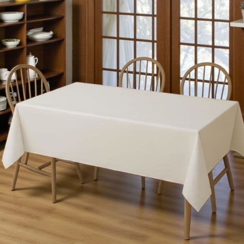 Toalha de Mesa Impermeável Floral Pérola premium