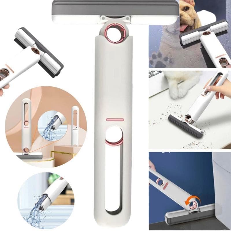Mini Mop Rodinho Portátil Limpeza Esfregão Rodo Dobrável