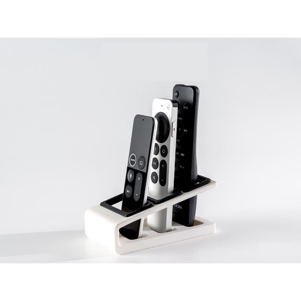 Suporte Organizador para 3 Controles Remotos Universal Minimalista Decoração Premium