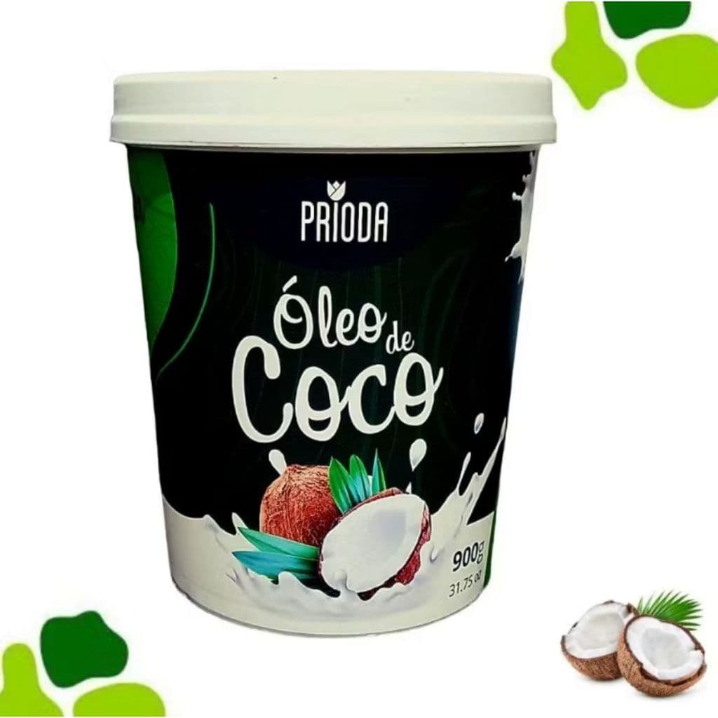 Creme De Pentear Óleo De Coco Prioda 900G - PRIODA - Creme De Coco Grande - Oleo de Coco