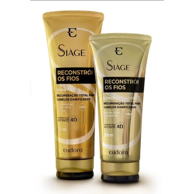 Combo Siàge Reconstrói os Fios: Shampoo 250ml (07/26) + Condicionador 200ml(04/27)