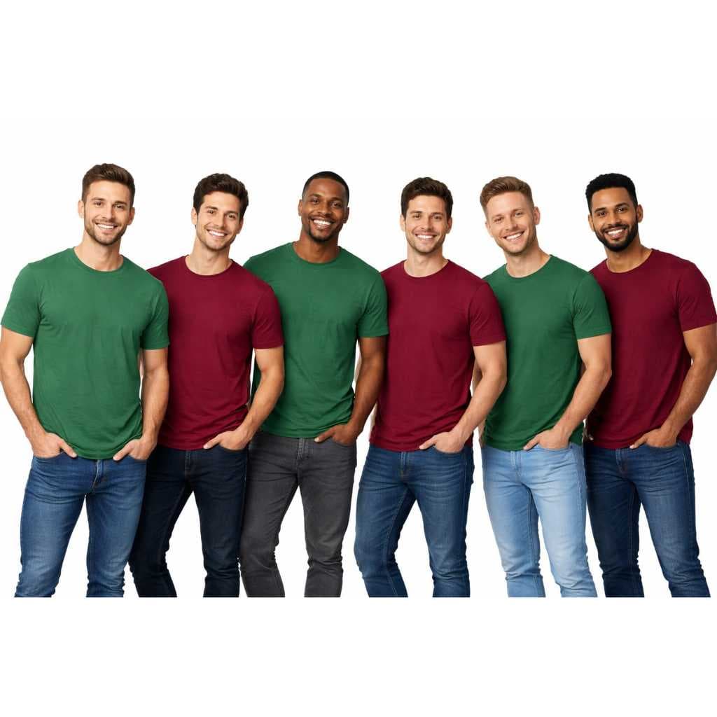 Kit 6 Camisa Masculina Básica Lisa Sublimação Silk
