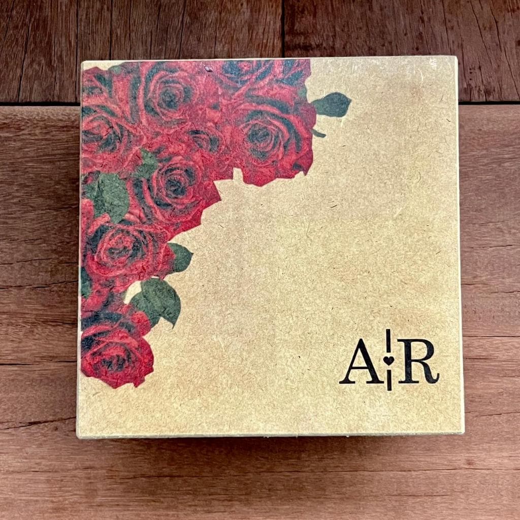 Caixa MDF Personalizada Folhagem ou Floral Vermelho Presente Casamento, Aniversario Etc