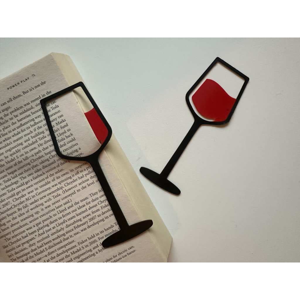Marca-Página Taça – Acessório Elegante para Leitores e Amantes de Vinhos