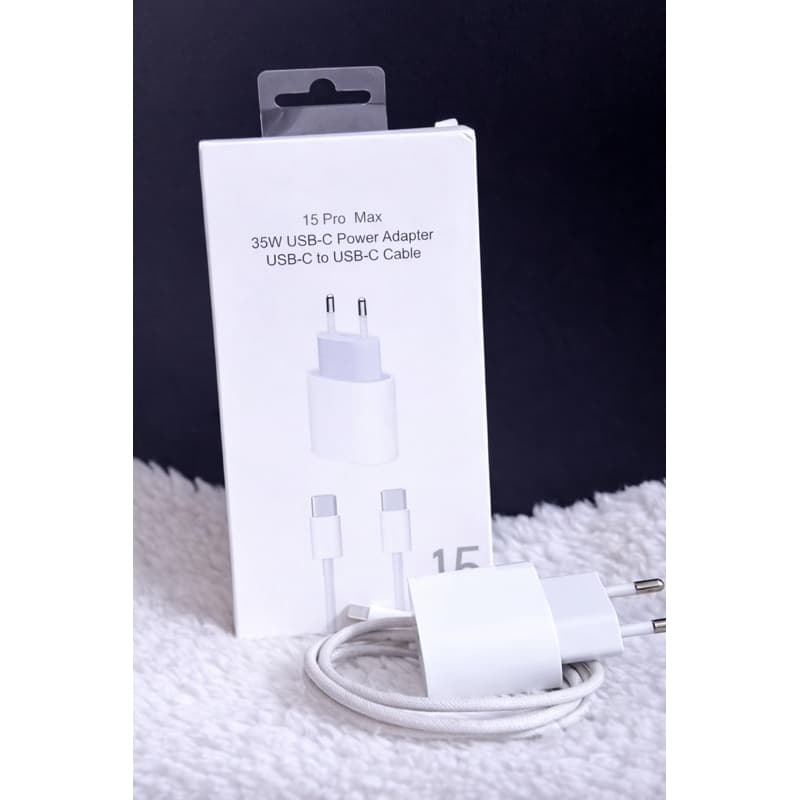 Carregador USB-C 35W  | Tipo C iphone ou Lightning | Carregamento Rápido / iphone 11,12,13,14,15,16 e 17 pro max