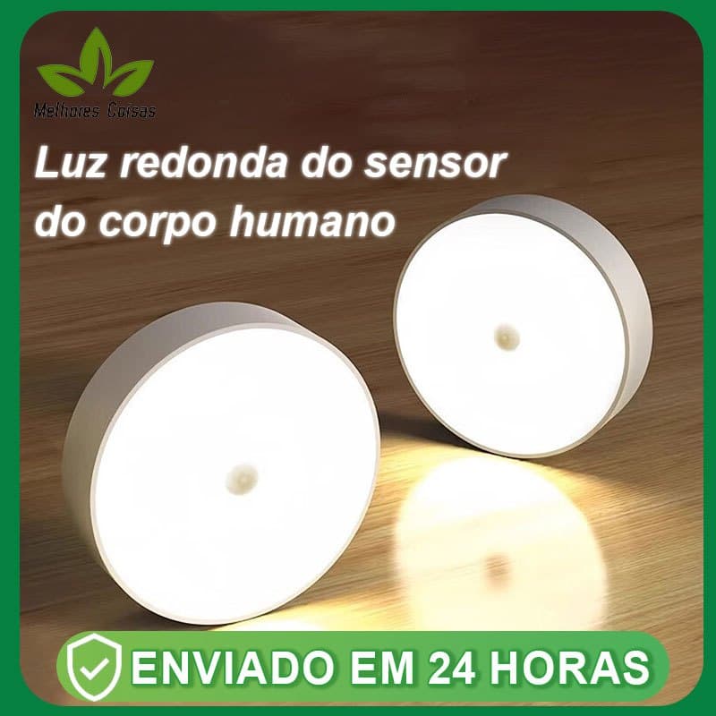 Luminária Led Lâmpada Sem Fio Sensor Presença Automático Inteligente Recarregável