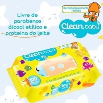 caixa de 12 pacote lenço umedecido Clean baby