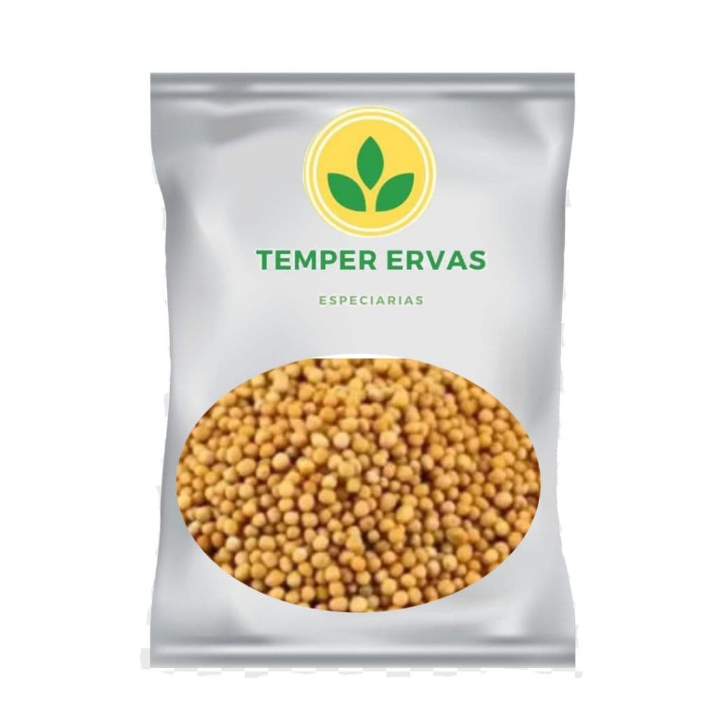 1 KG Mostarda Amarela semente/grão  PREMIUM