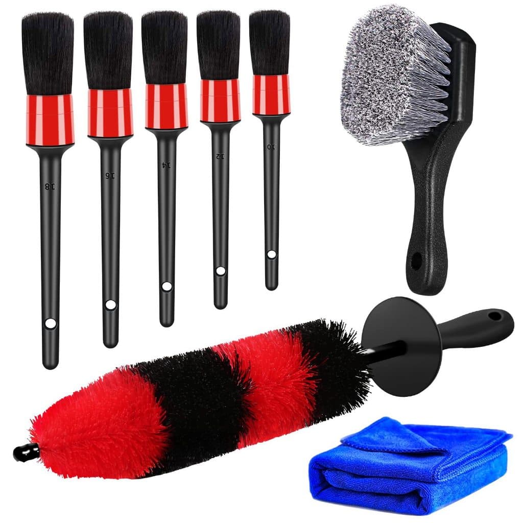 Kit 8 Pecas De Escovas Para Rodas De Carro Para Pneus