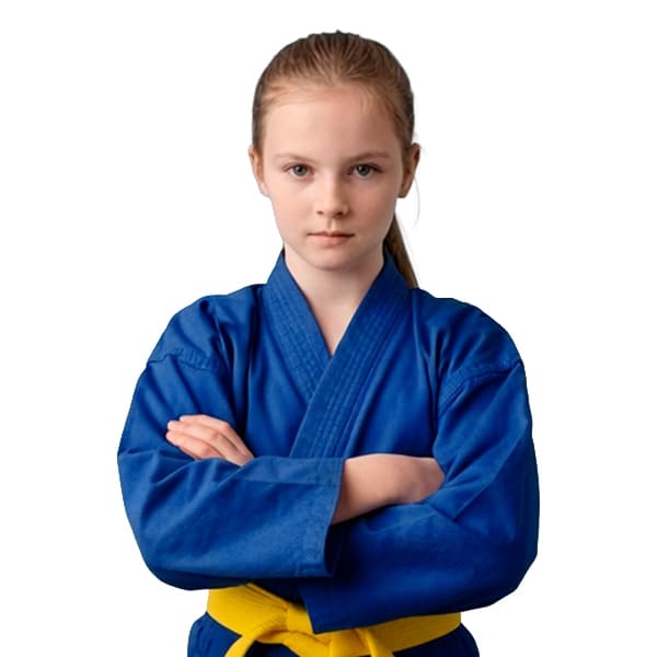 Kimono Infantil Judo Jiu-jitsu Reforçado Azul