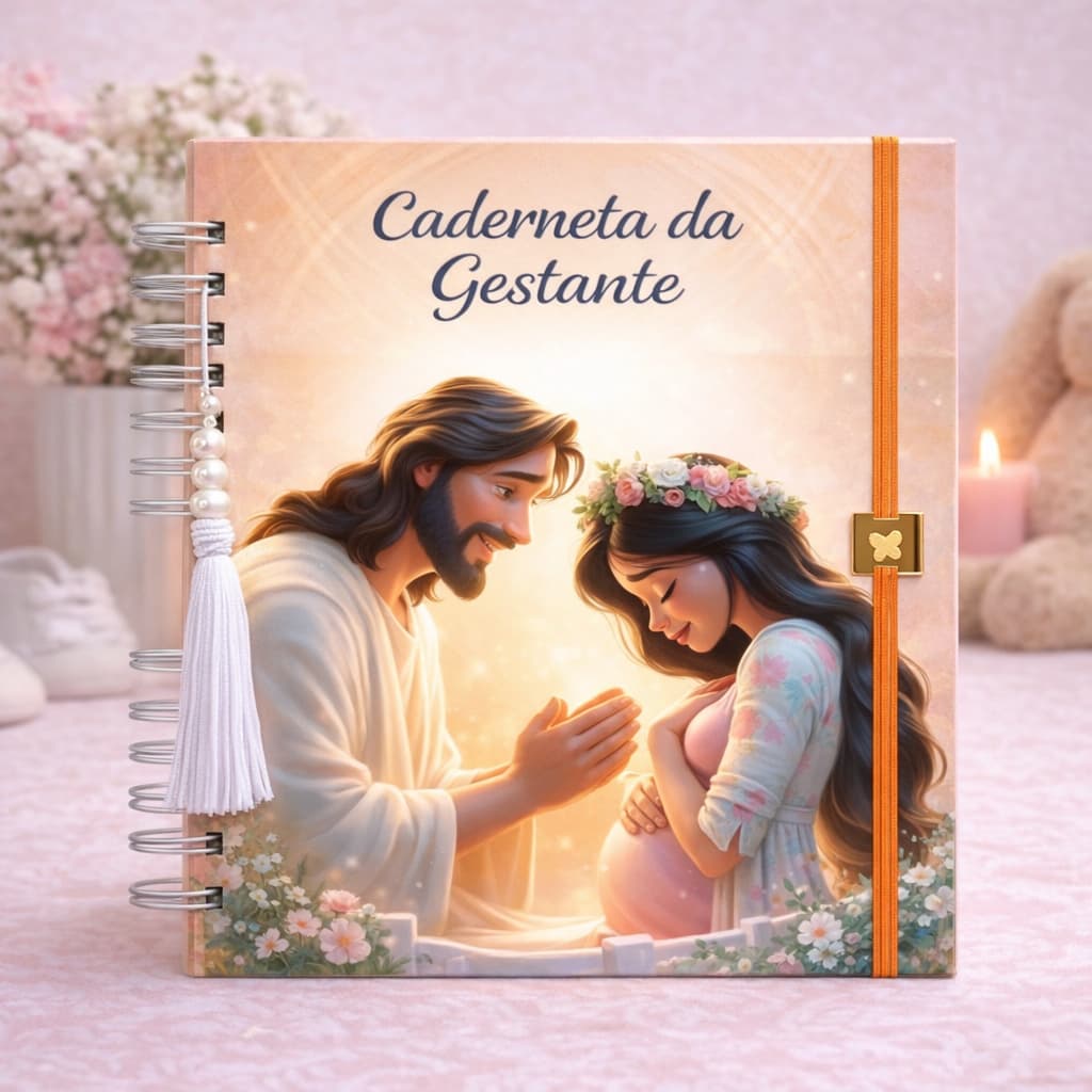 Caderneta da Gestante Personalizada – Caderneta Bíblica-  Presente-Capa Dura-Atualizada do SUS-