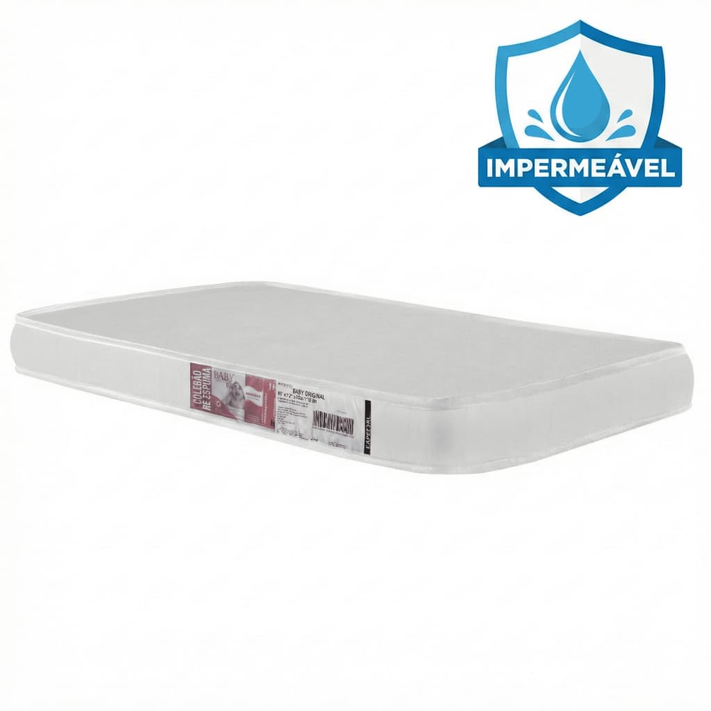 Colchão De Berço Impermeável Baby Especial D18 130x70x10 Toraflex